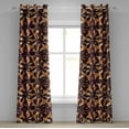 thumbnail image 1 of Ambesonne Magnolia Flowers Grommet Curtain, Dreamy Boho Floral, 50"x108", Marigold Dried Rose Cream, 1 of 1