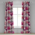 thumbnail image 1 of Ambesonne Magnolia Pattern Grommet Curtain, Reduncles Floral, 50"x108", Hot Pink Pale Pink Mauve, 1 of 1