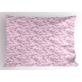 thumbnail image 1 of Ambesonne Magnolia Pillow Sham, Pastel Flower Blooms, 26" X 20", Pale Pink Mauve, 1 of 2