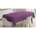 thumbnail image 1 of Ambesonne Magnolia Tablecloth Rectangular Table Cover, Revival Season Petals, 52"x70", Pale Pink and Purple, 1 of 4