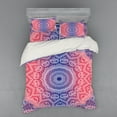 thumbnail image 1 of Ambesonne Mandala Bedding Set 4 Pcs, Hippie Ombre Boho, Queen, Ruby Royal Blue, 1 of 3