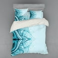 thumbnail image 1 of Ambesonne Mandala Bedding Set 4 Pcs, Ornamental Lace, Queen, Aqua, 1 of 3