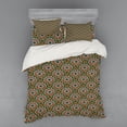 thumbnail image 1 of Ambesonne Mandala Bedding Set 4 Pcs, Tribal Paisley Flowers, Queen, Seafoam Marigold Red, 1 of 3