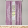 thumbnail image 1 of Ambesonne Mandala Curtains, Eastern Retro Lotus Motif, Pair of 28"x84", Pale Fuchsia, 1 of 2
