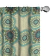 thumbnail image 1 of Ambesonne Mandala Curtains, Moroccan Motifs, Pair of 28"x84", Multicolor, 1 of 5