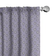 thumbnail image 1 of Ambesonne Mandala Curtains, Ornate Floral Motifs, Pair of 28"x95", Purple Lilac Green, 1 of 5