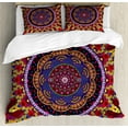thumbnail image 1 of Ambesonne Mandala Duvet Cover Set, Vintage Style Wedding, 2-Calking, Maroon and Red, 1 of 7