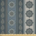thumbnail image 1 of Ambesonne Mandala Fabric by the Yard Microfiber, Paisley Star, 3 Yards, Grey Tan Beige, 1 of 2