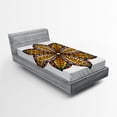 thumbnail image 1 of Ambesonne Mandala Fitted Sheet, Colorful Curvy Floral Art, Twin XL Size, Multicolor, 1 of 2