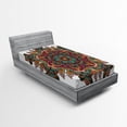 thumbnail image 1 of Ambesonne Mandala Fitted Sheet, Pattern, Twin XL Size, Multicolor, 1 of 2