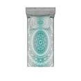 thumbnail image 1 of Ambesonne Mandala Fitted Sheet & Pillow Sham Set, Boho Art Work, Twin, Grey Teal, 1 of 2