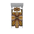 thumbnail image 1 of Ambesonne Mandala Fitted Sheet & Pillow Sham Set, Colorful Curvy Floral Art, Twin, Multicolor, 1 of 2