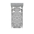 thumbnail image 1 of Ambesonne Mandala Fitted Sheet & Pillow Sham Set, Mandala Art Black White, Twinxl, Black White, 1 of 3