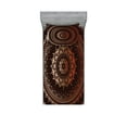 thumbnail image 1 of Ambesonne Mandala Fitted Sheet & Pillow Sham Set, Universe, Twin, Chestnut Brown, 1 of 2