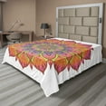 thumbnail image 1 of Ambesonne Mandala Flat Sheet, Flourishing Flowers Layout, Full Size, Multicolor, 1 of 1