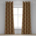 thumbnail image 1 of Ambesonne Mandala Grommet Curtain, Medieval Mosaic Design, 50" x 96", Pale Coffee Pale Blue, 1 of 6