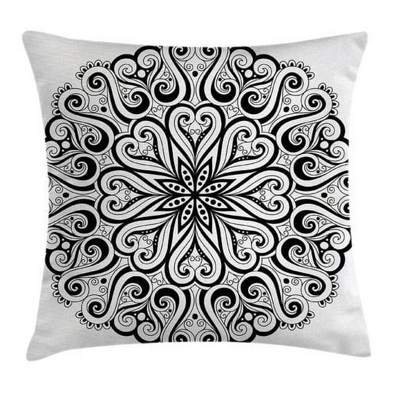 Ambesonne Mandala Indian Cosmos Symbol Pillow Cover