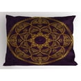 thumbnail image 1 of Ambesonne Mandala Pillow Sham, Lace Like Circular, 26" X 20", Purple Earth Yellow, 1 of 2