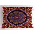 thumbnail image 1 of Ambesonne Mandala Pillow Sham, Vintage Style Wedding, 26" X 20", Maroon and Red, 1 of 2