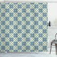 thumbnail image 1 of Ambesonne Mandala Shower Curtain, Curvy Floral Motifs, 69"Wx70"L, Reseda Green Pale Blue, 1 of 3
