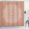 thumbnail image 1 of Ambesonne Mandala Shower Curtain, Eastern Retro Lotus Motif, 69"Wx70"L, Pale Salmon, 1 of 4
