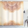 thumbnail image 1 of Ambesonne Mandala Shower Curtain, Oriental Vintage Art, 69"Wx70"L, Beige and Burnt Orange, 1 of 4