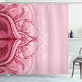 thumbnail image 1 of Ambesonne Mandala Shower Curtain, Traditional Lace Floral Art, 69"Wx70"L, Pastel Pink, 1 of 1