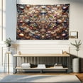 thumbnail image 1 of Ambesonne Mandala Tapestry Wall Hanging, Oriental Hippie Floral Art, 60"x40", Dark Salmon Multicolor, 1 of 4