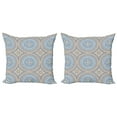 thumbnail image 1 of Ambesonne Mandala Throw Pillow Cover 2 Pack, Ethnic Shapes Dotted Motifs, 20", Multicolor, 1 of 2