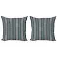 thumbnail image 1 of Ambesonne Mandala Throw Pillow Cover 2 Pack, Paisley Star, 20", Grey Tan Beige, 1 of 2
