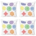 thumbnail image 1 of Ambesonne Mandala Throw Pillow Cover 4 Pack, Colorful, 24", Multicolor, 1 of 5