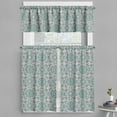 thumbnail image 1 of Ambesonne Mandala Valance & Curtain, Nostalgic Circle Blooms, 55"x24", Rose and Dark Cadet Blue, 1 of 7
