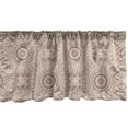 thumbnail image 1 of Ambesonne Mandala Window Valance, Traditional Oriental Motif, 42" x 12", Pale Mauve Taupe Pale Tan, 1 of 3