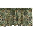 thumbnail image 1 of Ambesonne Mandala Window Valance, Traditional Pattern with Flowers Eastern Influenced Design, Curtain Valance for Kitchen Bedroom Decor with Rod Pocket, 54" X 18", Multicolor, 1 of 3