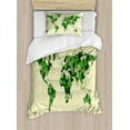 thumbnail image 1 of Ambesonne Map Duvet Cover Sets, Saint Patrick Day, 2-Twin, Fern Green Cream, 1 of 3