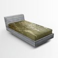 thumbnail image 1 of Ambesonne Map Fitted Sheet, Nostalgic World Map, Twin XL Size, Army Green, 1 of 2