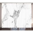 thumbnail image 1 of Ambesonne Marble Print Curtains 2 Panel Set, Natural Texture, 108" x 90", Grey White Dust, 1 of 3