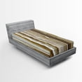 thumbnail image 1 of Ambesonne Marble Print Fitted Sheet, Marble Rock Patterns, Twin Size, Mustard Brown, 1 of 3