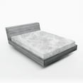thumbnail image 1 of Ambesonne Marble Print Fitted Sheet, Pastel Onyx Effects, Full Size, Pale Grey White, 1 of 3