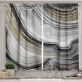 thumbnail image 1 of Ambesonne Marble Print Kitchen Curtains, Abstract Watercolor, 55"x36", Dark Grey and Mustard, 1 of 3