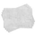 thumbnail image 1 of Ambesonne Marble Print Place Mats Set of 4, Abstract Stone Veins, Standard Size, Dust Grey, 1 of 6
