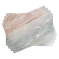thumbnail image 1 of Ambesonne Marble Print Place Mats Set of 4, Onyx Scratches, Standard Size, Pale Grey Peach, 1 of 6