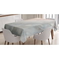 thumbnail image 1 of Ambesonne Marble Print Tablecloth Rectangular Table Cover, Onyx Scratches, 52"x70", Pale Grey Peach, 1 of 4