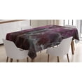 thumbnail image 1 of Ambesonne Marble Print Tablecloth Rectangular Table Cover, Psychedelic Cloudy, 60"x84", Charcoal Grey Magenta, 1 of 4