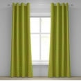 thumbnail image 1 of Ambesonne Mardi Gras Grommet Curtain, Retro Pattern Stars, 50" x 108", Purple Fern Green Yellow, 1 of 6