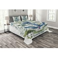 thumbnail image 1 of Ambesonne Marine Quilted Bedspread Set 3 Pcs, Ocean Anchor, Queen Size, Multicolor, 1 of 3