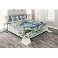 thumbnail image 1 of Ambesonne Marine Quilted Coverlet 3 Pcs, Ocean Anchor, Queen Size, Multicolor, 1 of 2