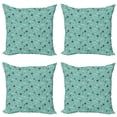 thumbnail image 1 of Ambesonne Marine Throw Pillow Cover 4 Pack, Sailor Birds Boats Anchors, 16", Seafoam Grey, 1 of 2