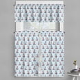thumbnail image 1 of Ambesonne Marine Valance & Curtain, Cartoon Sailboat Maritime, 55"x36", Pale Blue Dark Coral, 1 of 7