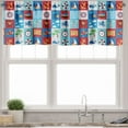 thumbnail image 1 of Ambesonne Marine Valance Pack of 2, Cartoon Nautical, 42"X18", Multicolor, 1 of 3